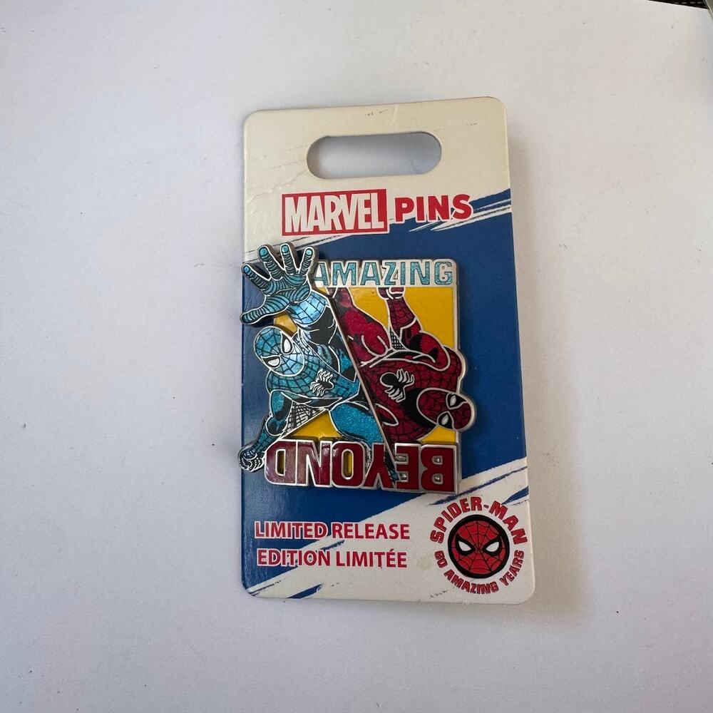 Disney Parks Spider Man 60th Anniversary Marvel Pin Beyond Amazing Pin